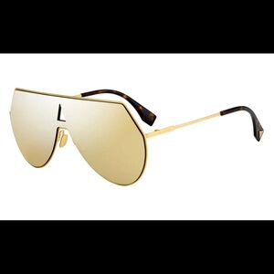 Gold Aviator Sunglasses